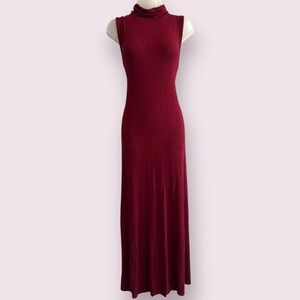 a new day Sleeveless Burgundy Maxi Dress